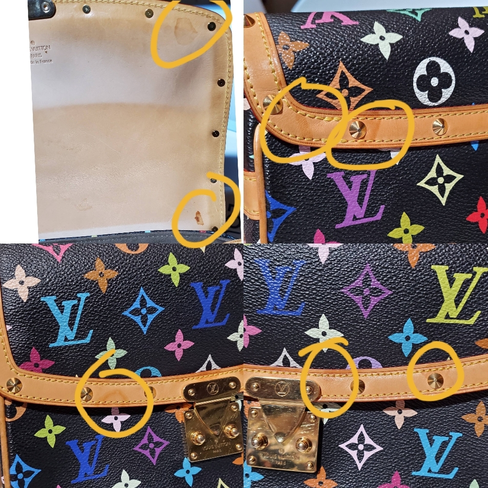Louis Vuitton Black Multicolor Sologne Women's Bag - Picture 13 of 14